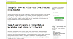 Desktop Screenshot of fermentationrecipes.com